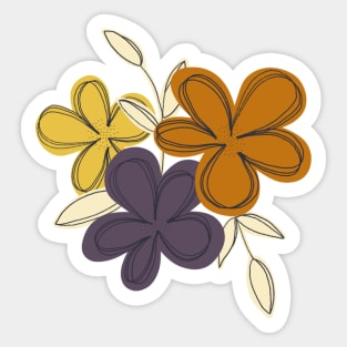 Bold Floral Illustration Sticker